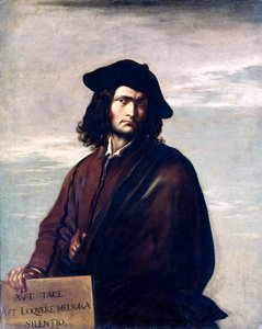 Självporträtt av Salvatore Rosa av Salvator Rosa
