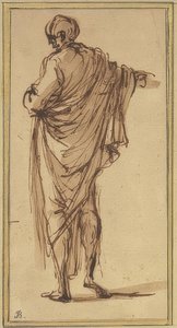 Stå tillbaka figur av Salvator Rosa
