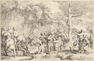 Polykrates korsfästelse av Salvator Rosa