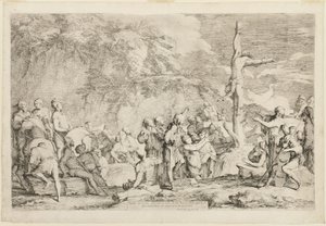 Polykrates korsfästelse av Salvator Rosa