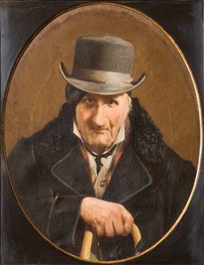 Porträtt av en man (olja på duk) av Salvatore Albano