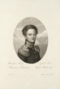 Storhertig Michael Pavlovich av Ryssland 1798-1849, 1814 av Salvatore Cardelli
