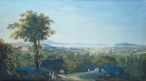 Neapel från Capodimonte Scudillo (akvarell)