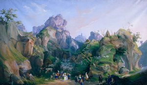 Kunglig julkrubba av Ferdinand II av Salvatore Fergola (1799-1874), Kungliga slottet i Caserta
