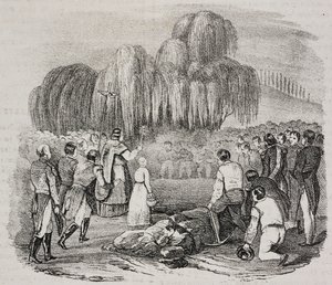 Napoleon Bonapartes begravning på ön St Helena den 9 maj
