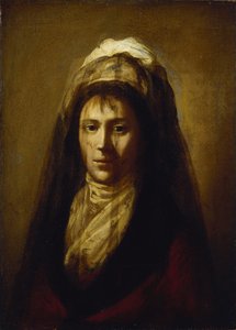 Porträtt av grevinnan Jekaterina Petrovna Rostopchina 1776-1859 med slöja av Salvatore Tonci