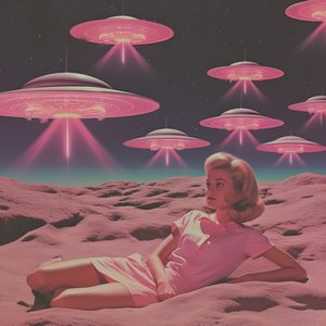 Retrorosa UFO-dröm av Samantha Hearn