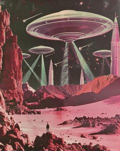 Retro SciFi Invasion av Samantha Hearn