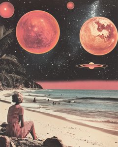 Retro Space Beach