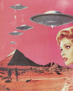 Retro UFO-invasion av Samantha Hearn