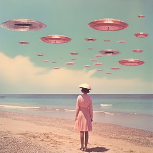 UFO:n över Pastel Beach av Samantha Hearn