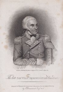 Sir William Skeffington (1742-1815), överste i Leicestershire Yeomanry (gravyr) av Samuel (after) Drummond