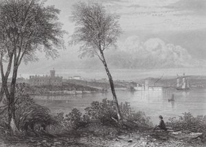Australien: Government House, Sydney (gravyr) av Samuel (after) Prout