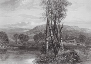 Australien: På floden Goulburn, Victoria (gravyr) av Samuel (after) Prout