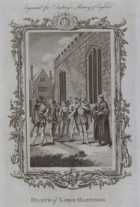Death of Lord Hastings (gravyr) av Samuel (after) Wale