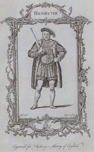 Henrik VIII (gravyr) av Samuel (after) Wale