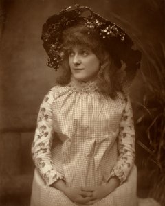 Minnie Palmer, amerikansk skådespelerska, 1884 av Samuel A Walker