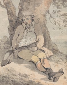 P. Wilkinson Esq. Att sitta i skuggan av en ek och lära sig vissla av Samuel Alken