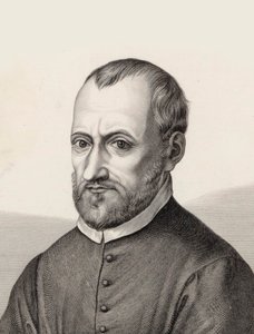 Porträtt av kompositören Giovanni Pierluigi da Palestrina 1526-1594. av Samuel Amsler