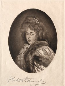 Miss Farren, grevinna av Derby, 1800-1900-talet. av Samuel Arlent Edwards