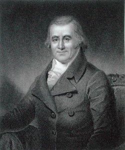 Caspar Wistar (1761-1818) graverad av William G. Jackman (fl.c.1841-60) (gravyr) av Samuel Bell (after) Waugh