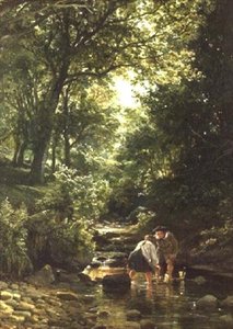 Barn i strömmen av Samuel Bough