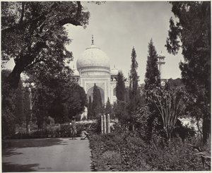Utsikt över Taj Mahal och dess trädgård The Taj, from the Garden (originaltitel) The Taj (titel på objekt)