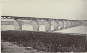 Spoorbrug över de Yamuna vid Allahabad Järnvägsbron över Jumna (originaltitel)