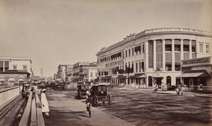 Calcutta. Old Court House Street av Samuel Bourne