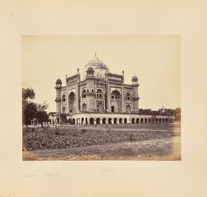 Delhi; Safdar Jungs mausoleum av Samuel Bourne