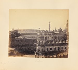 Lucknow; Stora imambaran och moskén av Samuel Bourne
