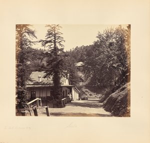 Simla; The Mall, Combermere Ridge av Samuel Bourne