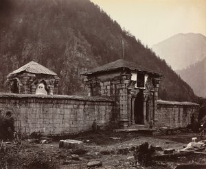 Templet i Naveshera, Kashmir, Indien av Samuel Bourne