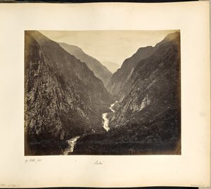 Gangesdalen, sett från byn Suki, på kvällen