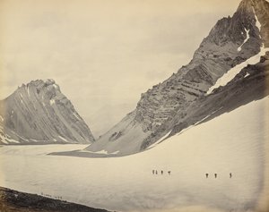 Manirungpasset - höjd 18 600 fot av Samuel Bourne
