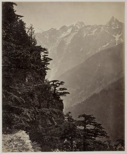 Untitled [backe and mountains], ca. 1865. av Samuel Bourne