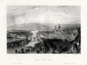 Rouen vid Seine, Frankrike, 1875