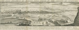 Burton-upon-Trent Bridge and Town: gravyr, nd [1696-1779] (tryck)
