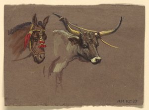 Teckning, Studier från Italien, 1872-73 av Samuel Colman