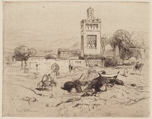 Ruinerna av en moské, Tlemcen, Algeriet av Samuel Colman
