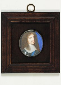 Karl II (akvarell på veläng)