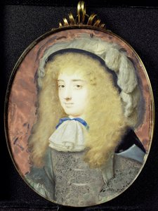 Porträtt av Frances Teresa Stuart (1647-1702), hertiginna av Richmond och Lennox, i mansdräkt av Samuel Cooper