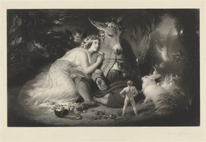 Midsommarnatts dröm av Samuel Cousins after Sir Edwin Landseer