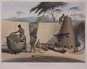 Booshuana Women Manufacturing Earthen Ware, tallrik 23 från 