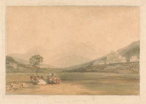 Snowdon från Capel Curig av Samuel Davis