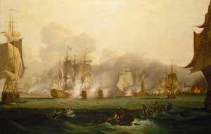Slaget vid Trafalgar, 21 oktober 1805, början av 1800-talet (olja på duk)