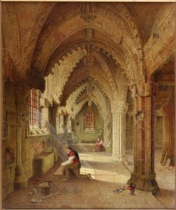 Rosslyn Chapel, ca 1852 av Samuel Dukinfield Swarbreck