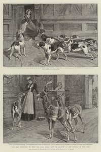 Du uppmanas att hålla halldörrarna stängda på grund av djuren i parken (litho) av Samuel Edmund (after) Waller