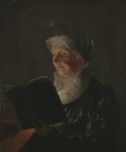 Vid levande ljus, ca 1820 (olja på duk monterad på trä)