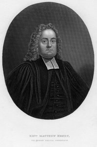 Matthew Henry 1662-1714, engelsk bibelkommentator och präst, 1800-talet.